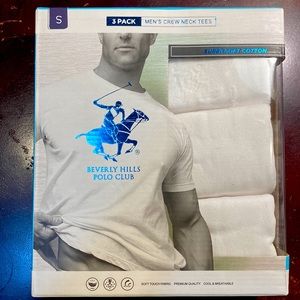 Beverly Hills Polo Club, 3 pack Crewneck, White tees